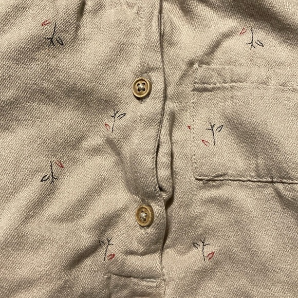 Zara Kids One Piece in Light Beige with little flowers on it. - Picture 5 of 8